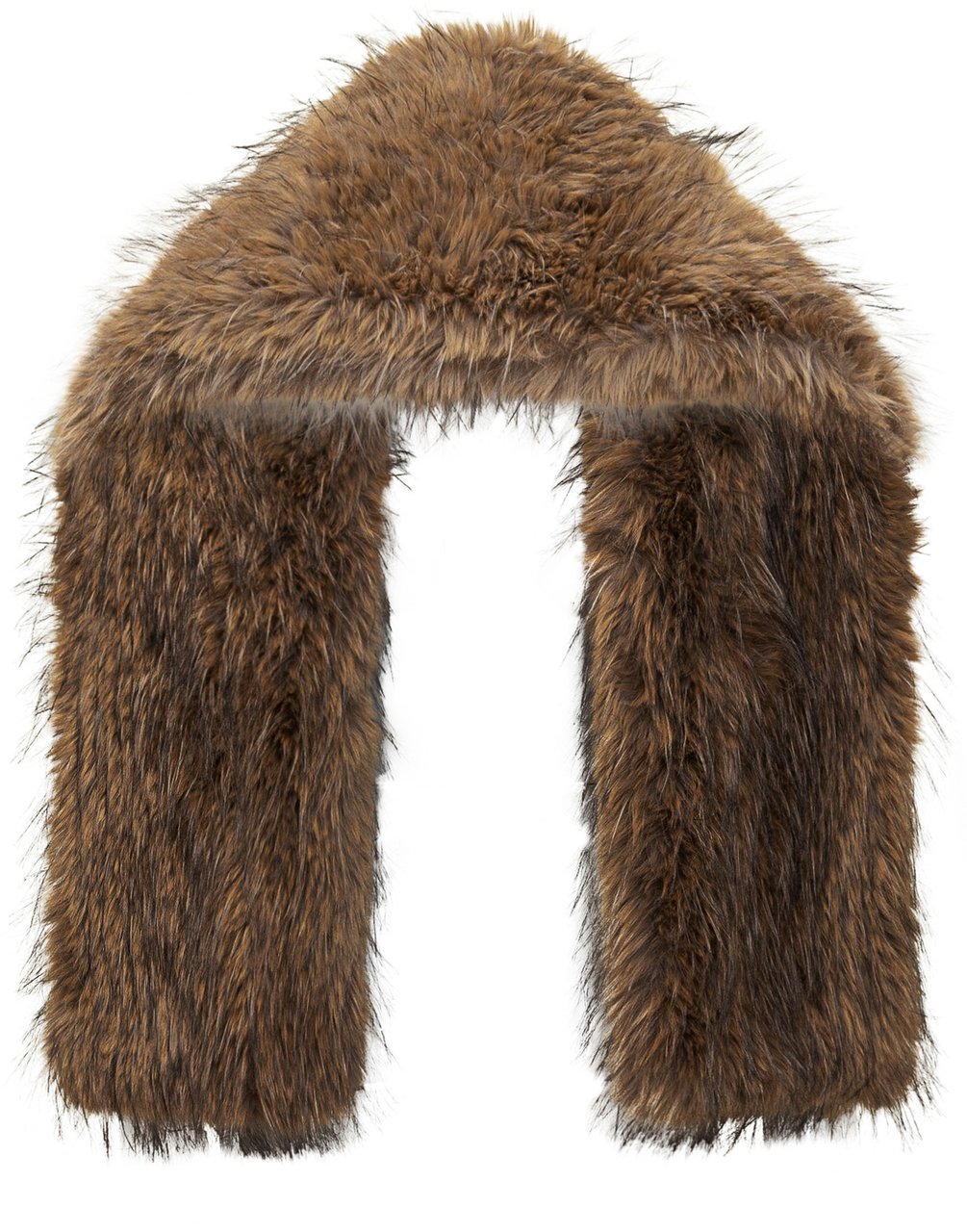 Ganni Sciarpa Ganni in Eco Pelliccia Bruin