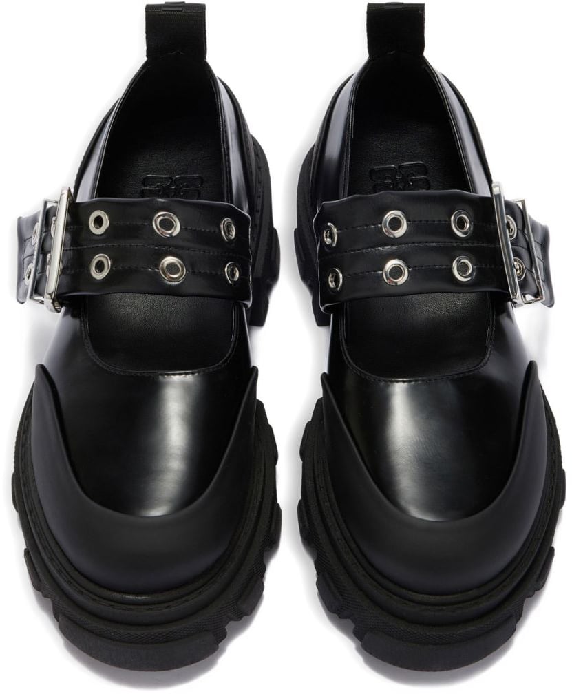 Ganni Flat Shoes Black Zwart