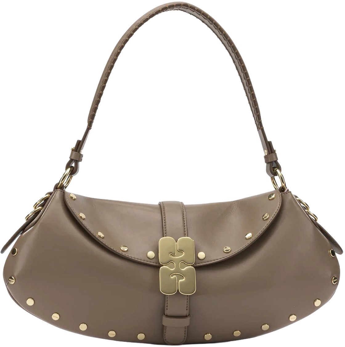 Ganni Bags Coca Mocha Taupe