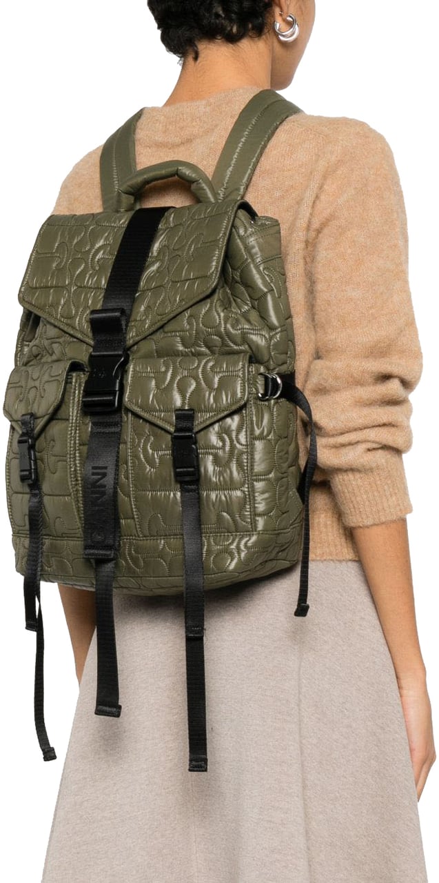 Ganni Bags Green Groen