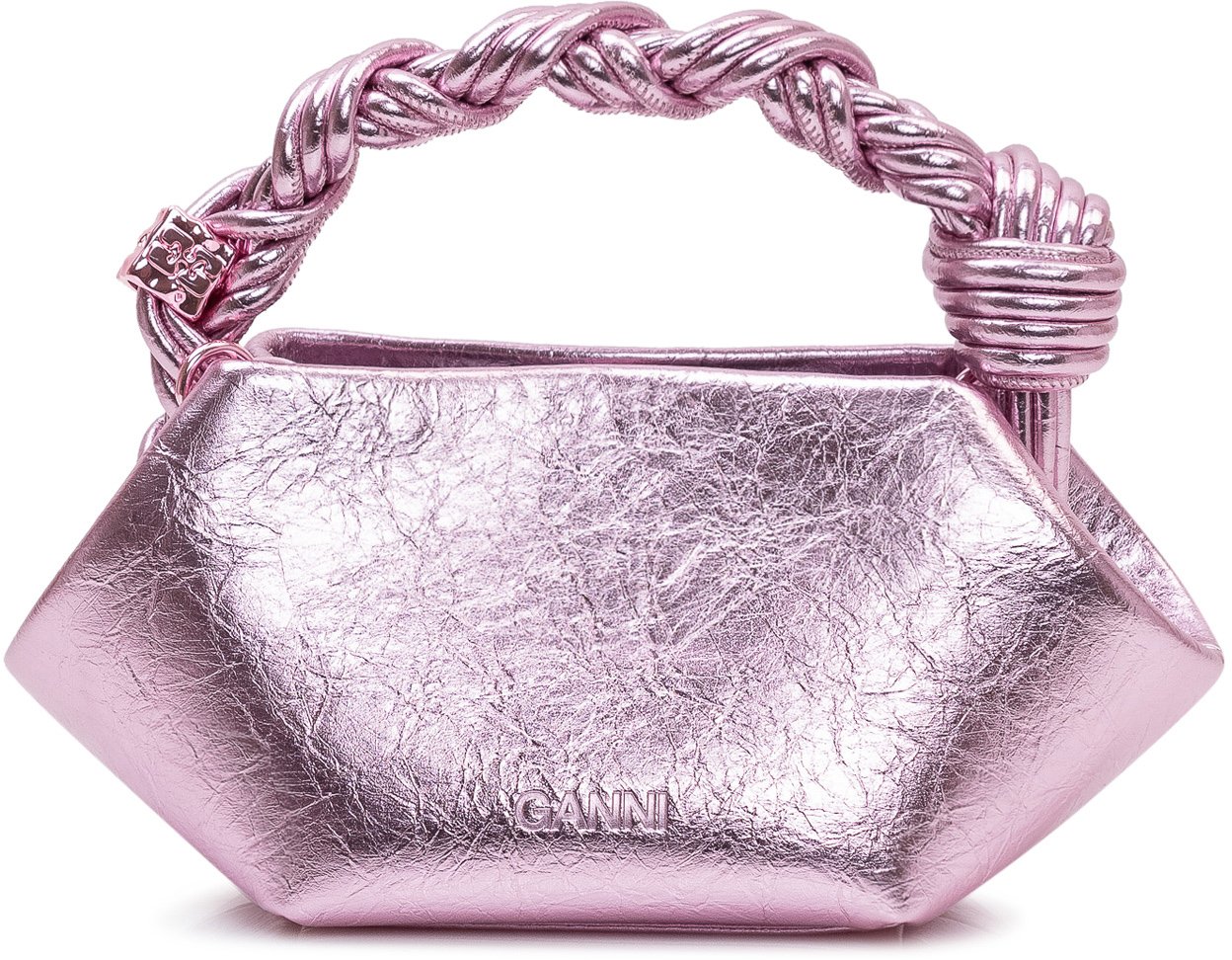 Ganni Bou Mini Crushed Roze