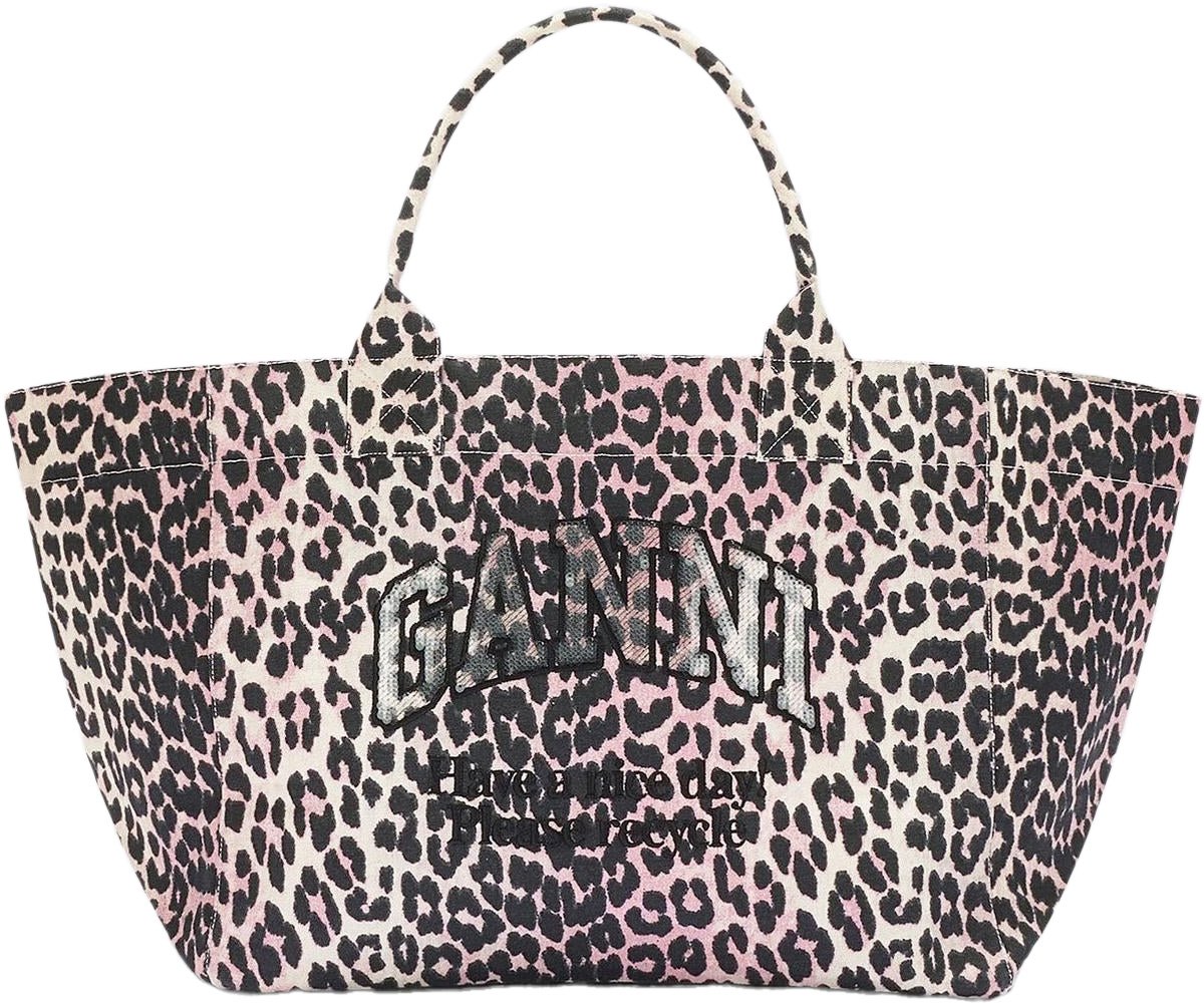Ganni Dames Sequin XXL Tote Grijs Grijs