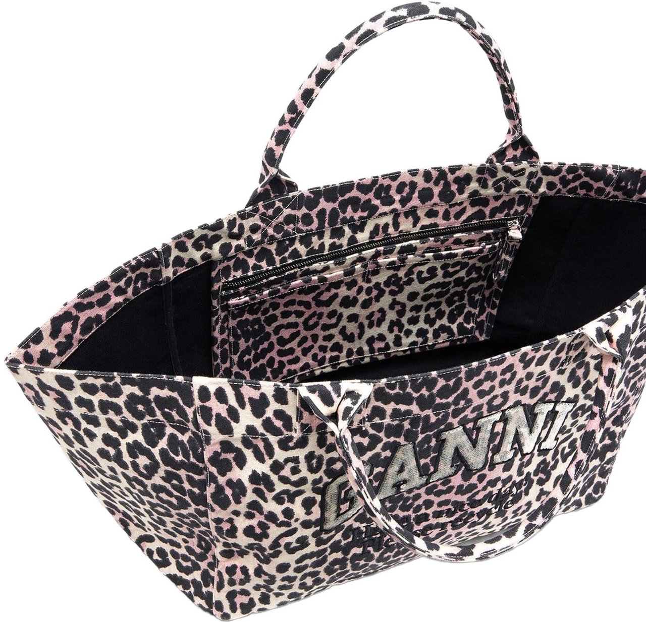 Ganni Dames Sequin XXL Tote Grijs Grijs