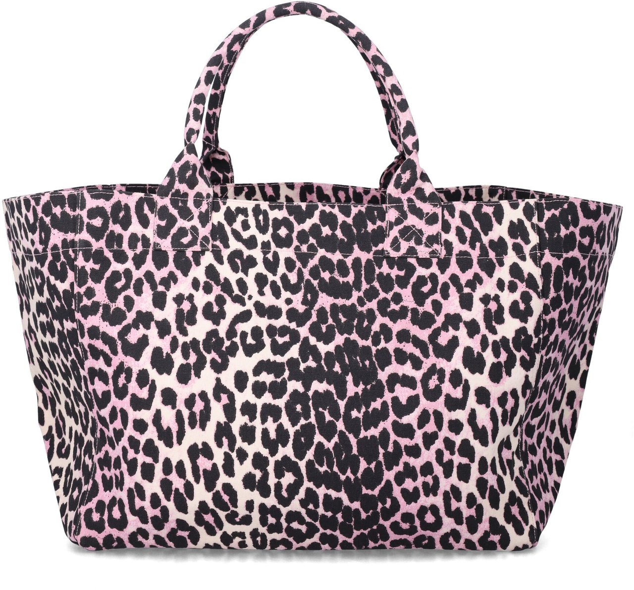 Ganni Ganni leopard sequin XXL tote Dierenprint