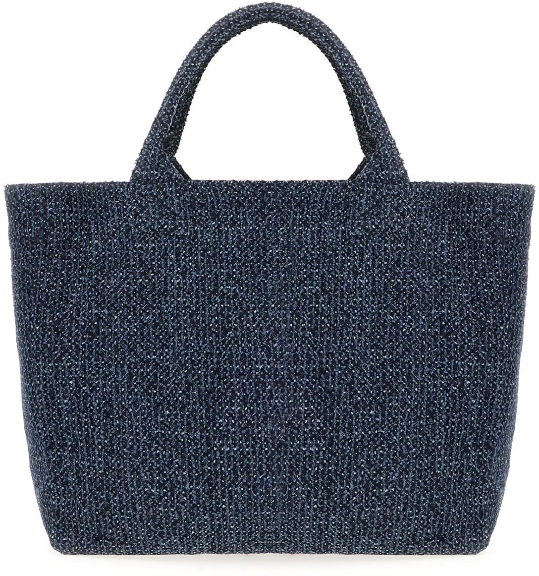 Ganni Denim medium shopping bag Divers
