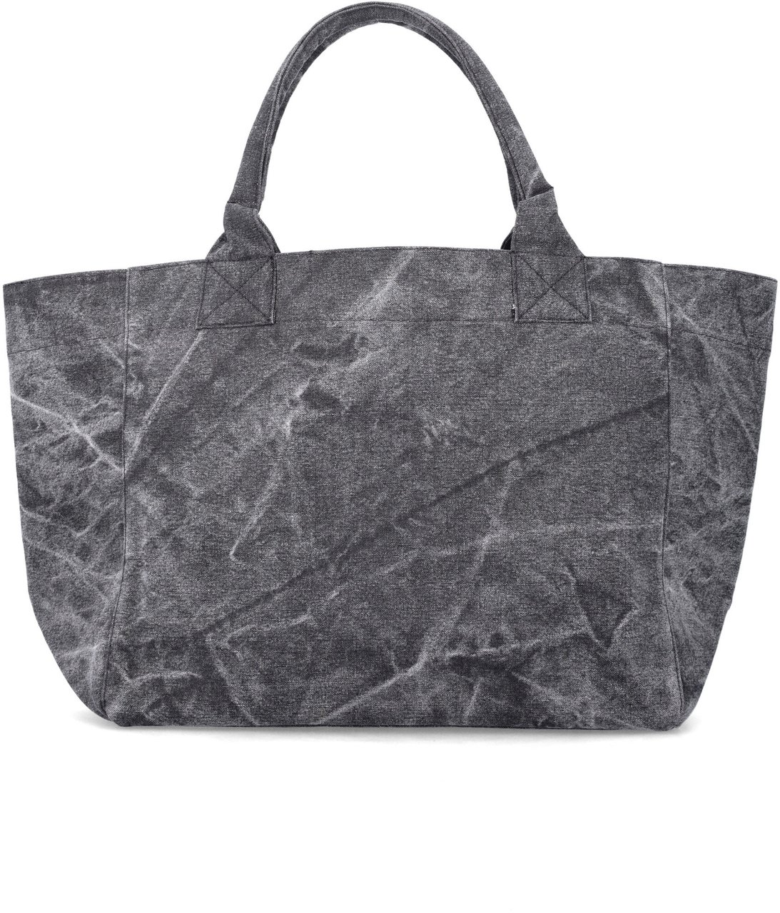 Ganni Tote Fairy Print Black Oister Donkergrijs