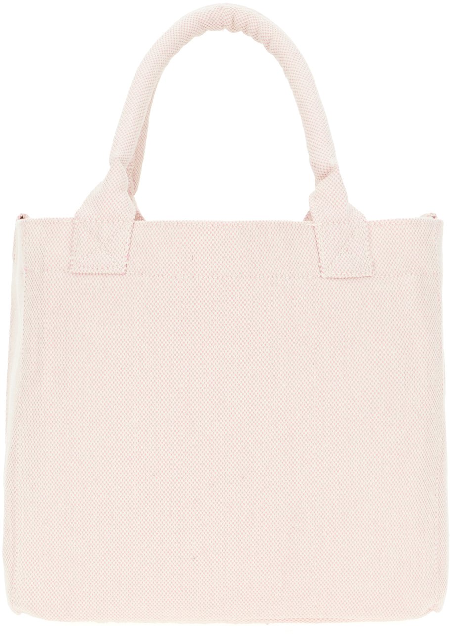 Ganni Pink canvas handbag Roze