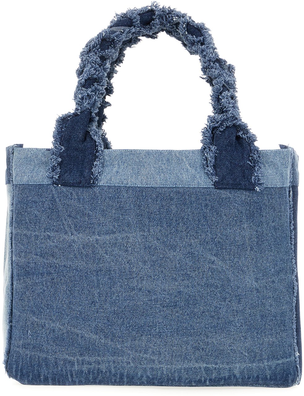 Ganni Denim shopping bag Blauw