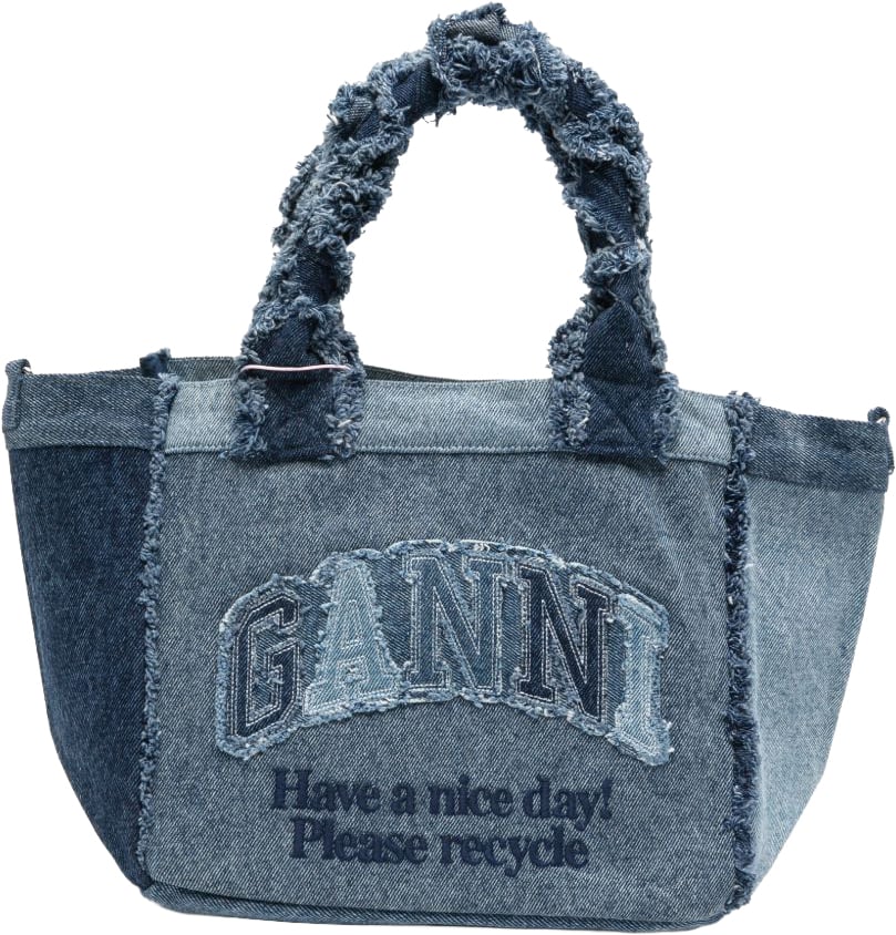 Ganni Bags Blu Blauw