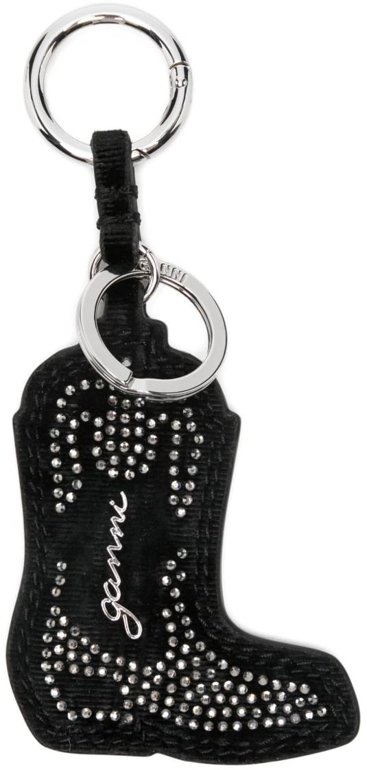 Ganni Keychains Black Zwart