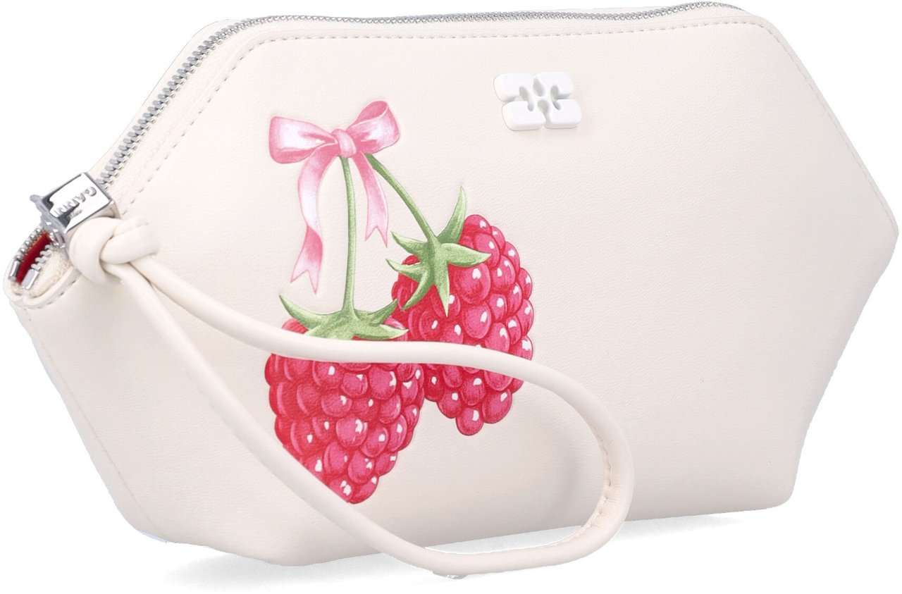 Ganni Bou Poutxch Raspberry Egret White Wit