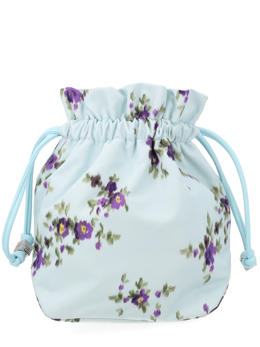 Ganni Light Blue Recycled Polyamide Backpack Blauw