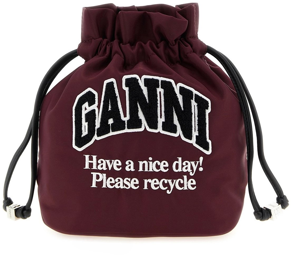 Ganni Bags Windsor Wine Maroon