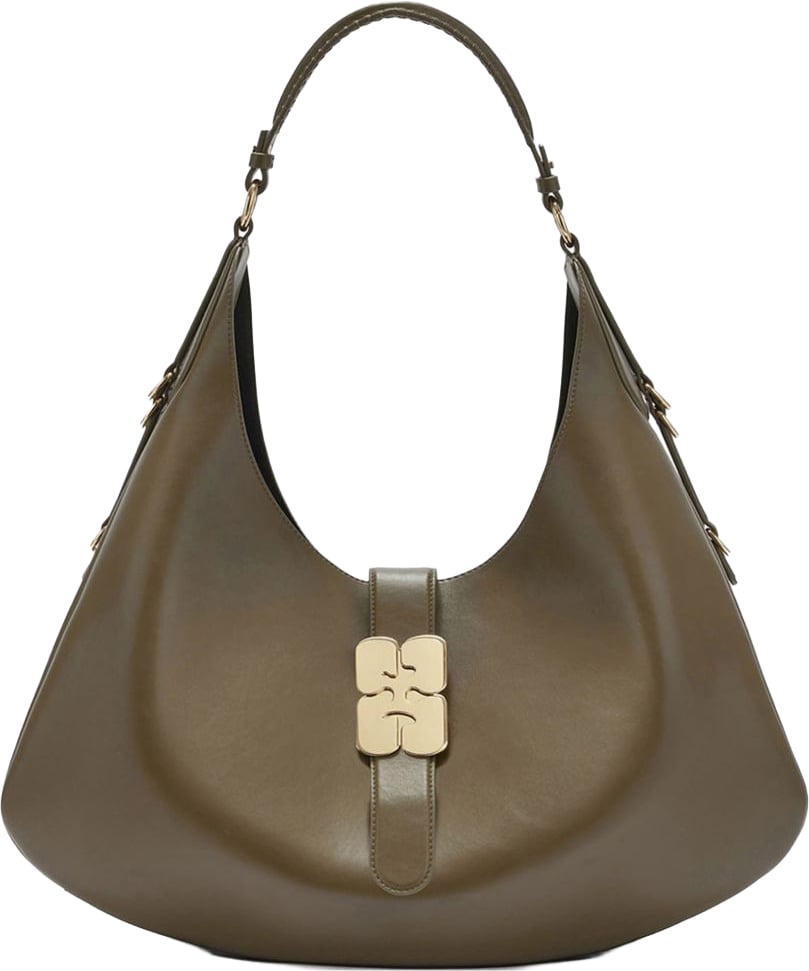 Ganni Bags Green Donkergroen