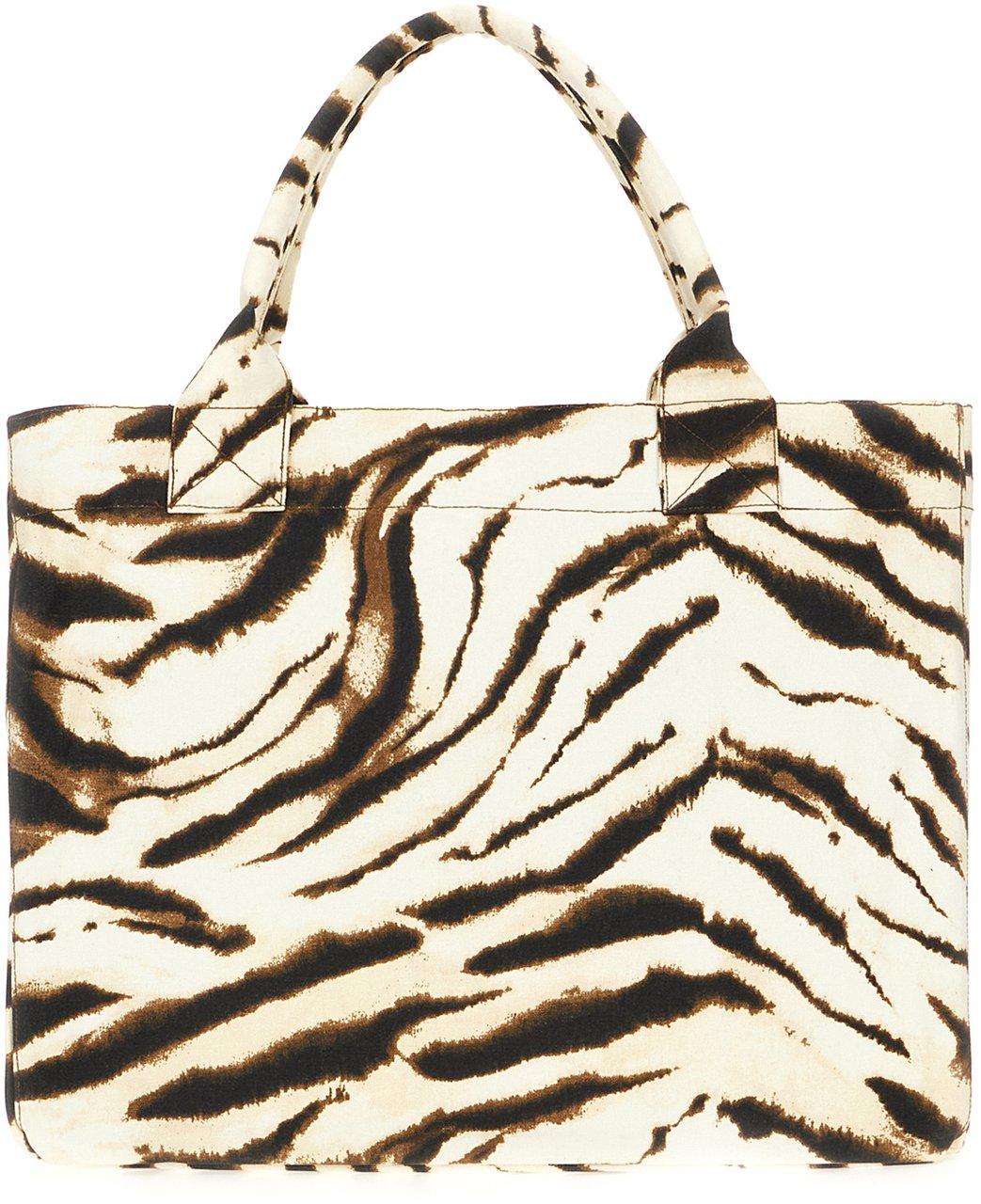 Ganni Printed canvas shopping bag Dierenprint