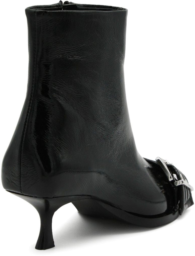 Ganni Buckle Low Boot Nero Zwart