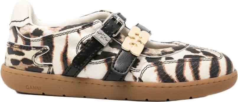 Ganni Flat Shoes White Divers
