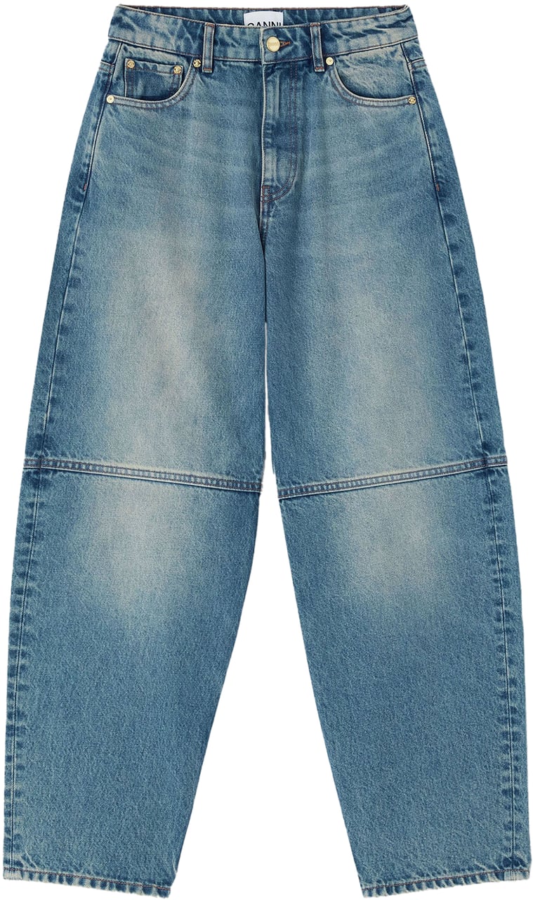 Ganni Essentials Tint Rigid Stary Jeans Blauw