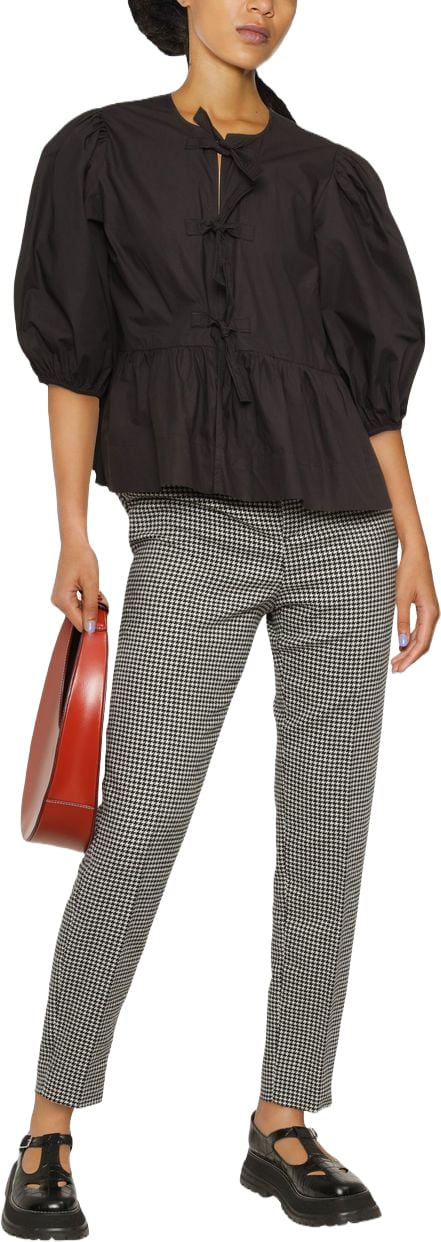 Ganni Top Nero Zwart