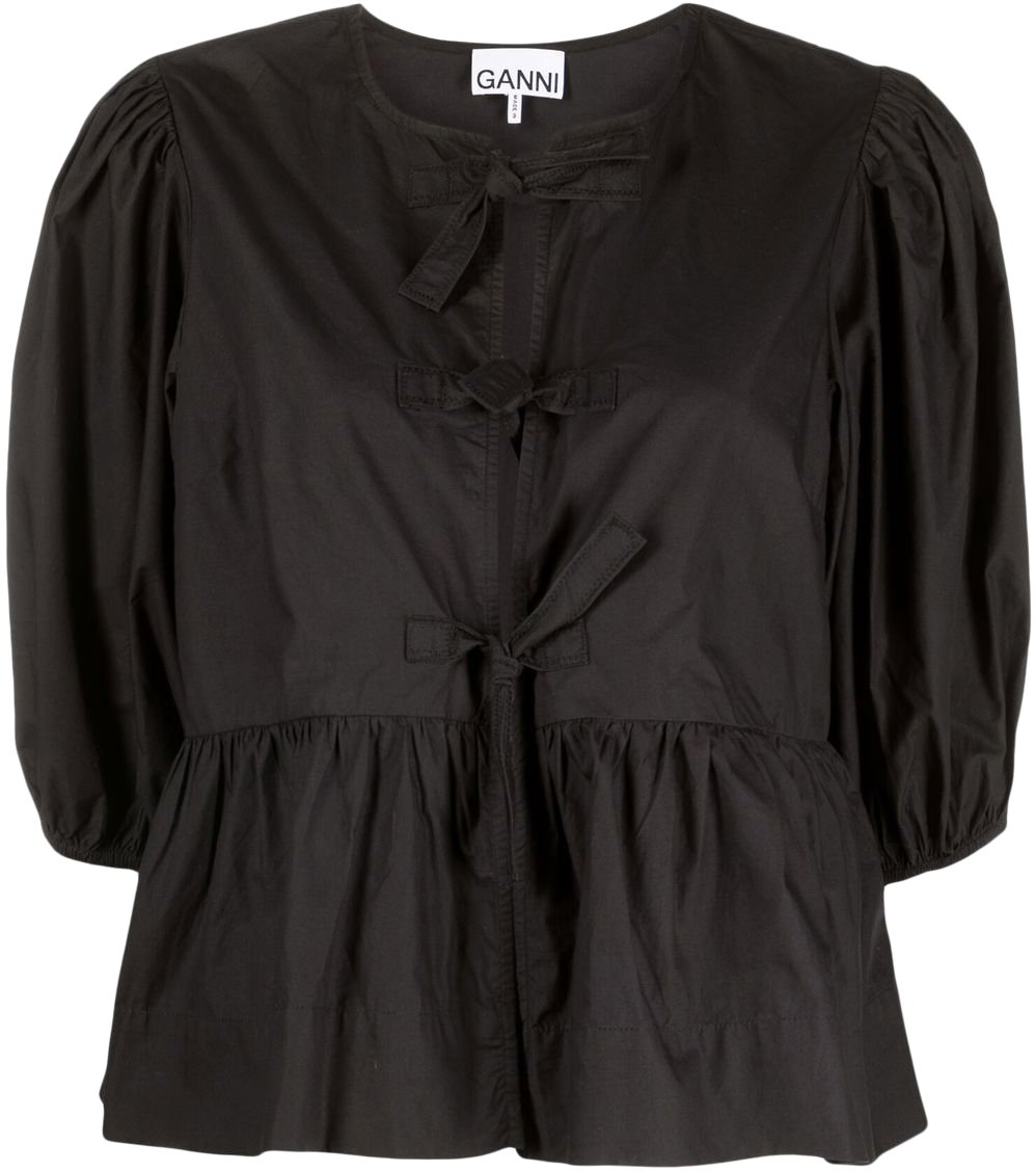 Ganni Top Black Zwart