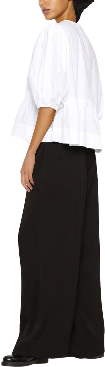 Ganni Top White Wit
