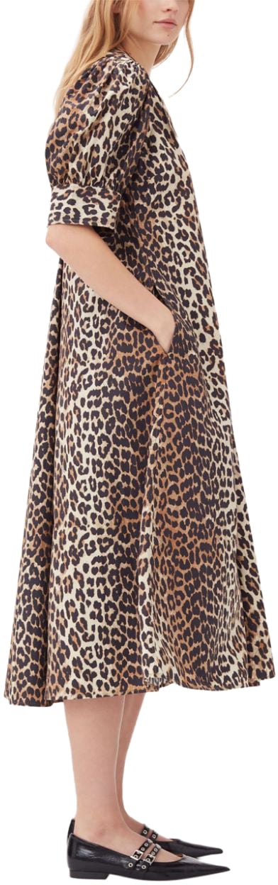 Ganni Dresses Brown Bruin