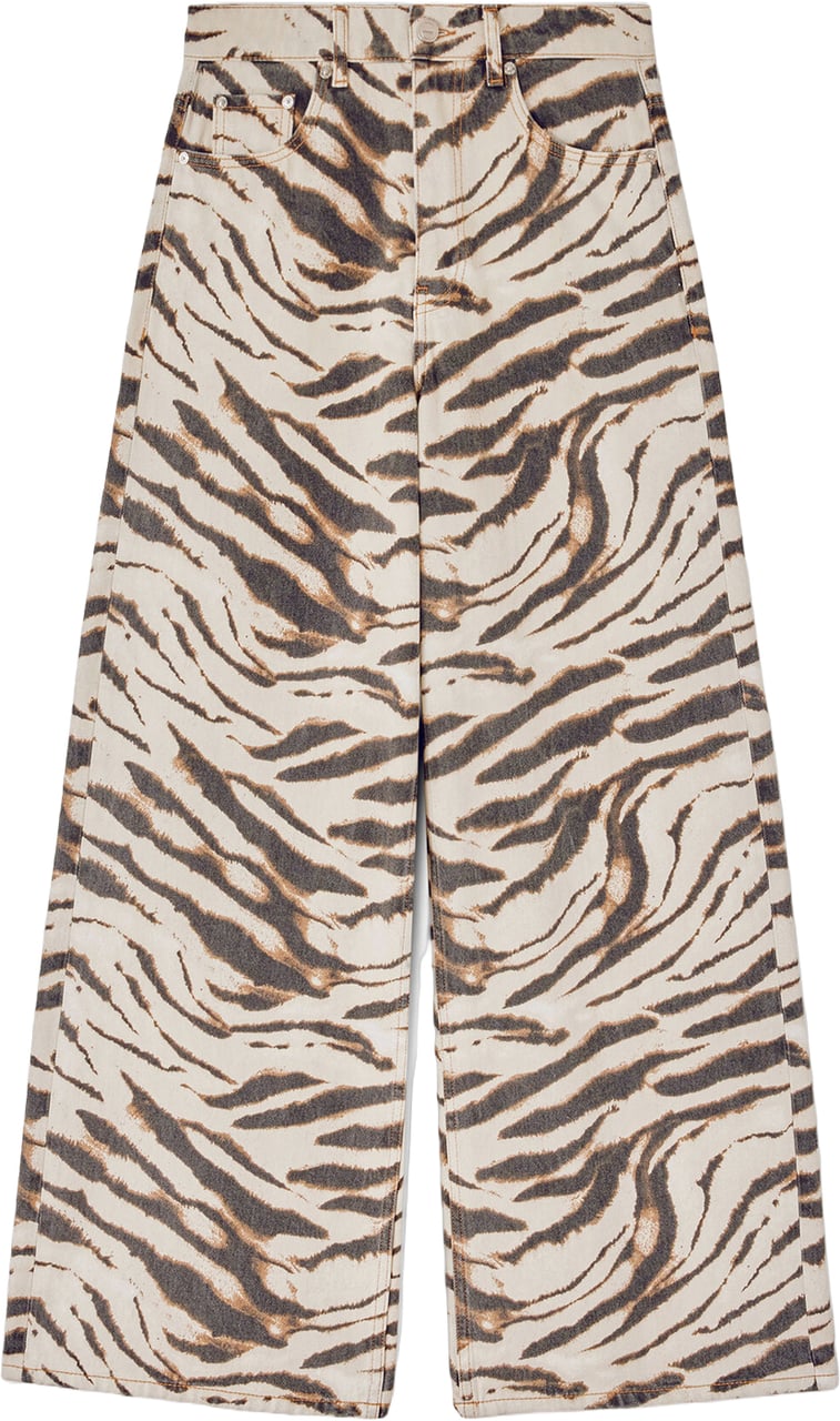 Ganni PRINTED DENIM LARI JEANS Beige