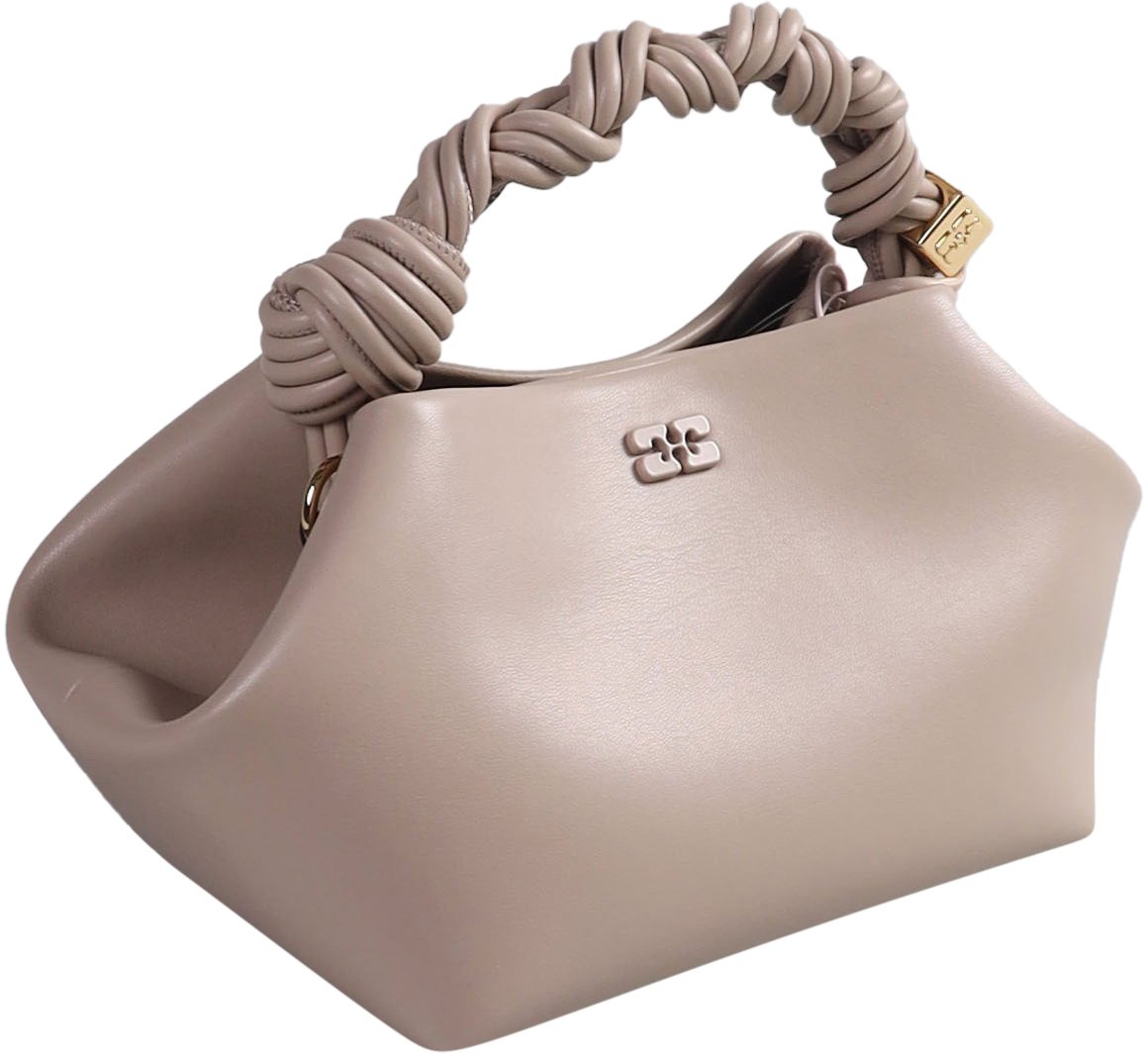 Ganni Ganni Bou Bag Small Oyster Gray Grijs