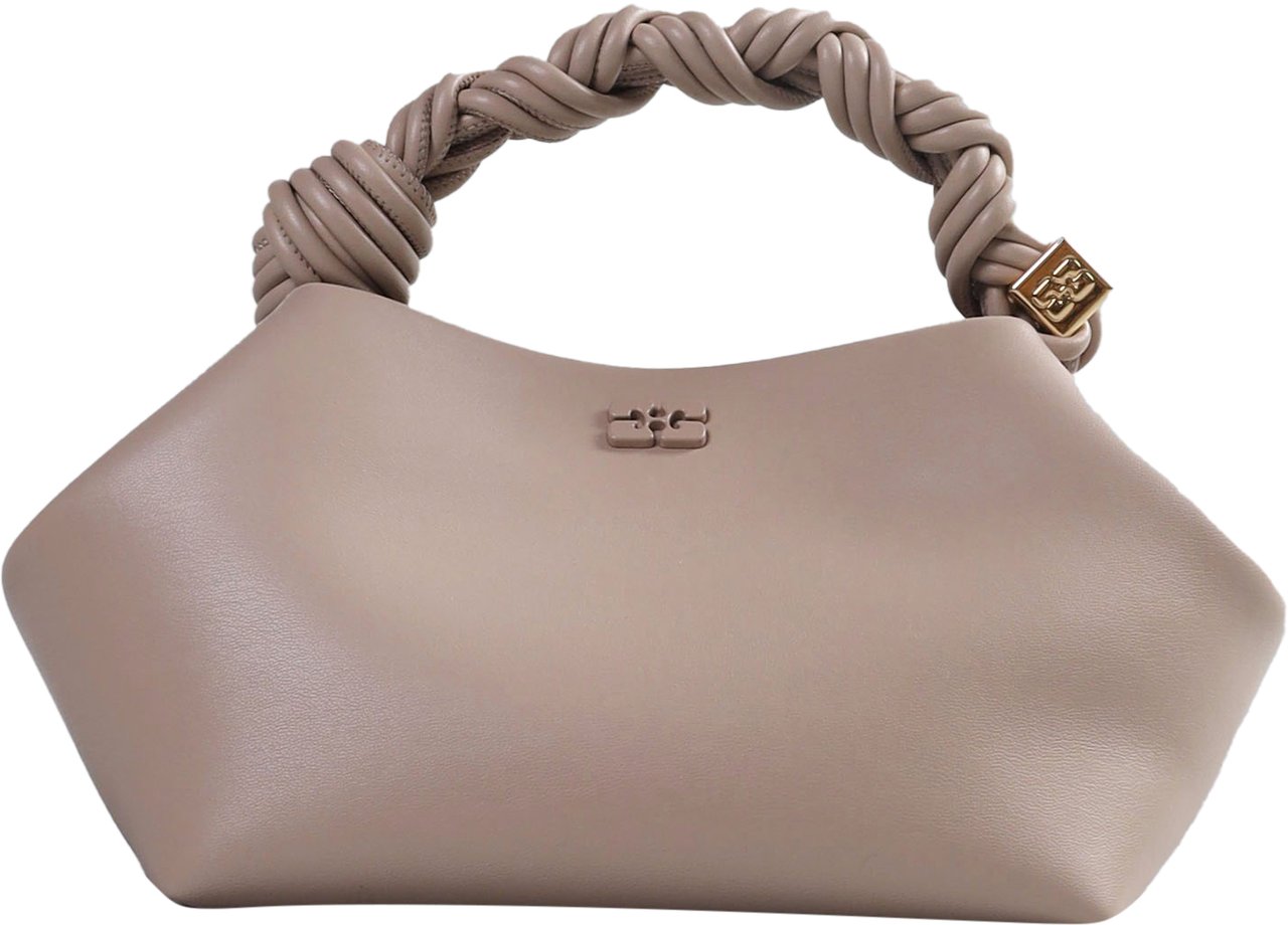 Ganni Ganni Bou Bag Small Oyster Gray Grijs