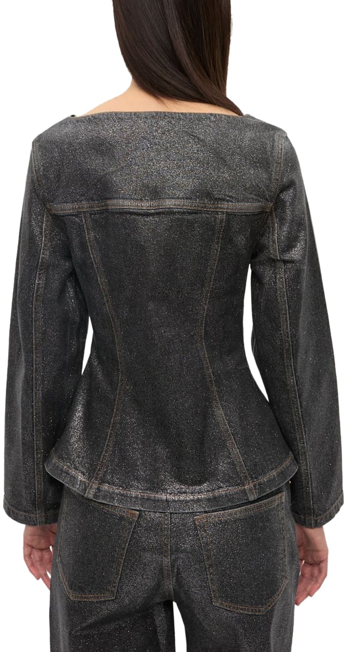 Ganni Jackets Black Zwart