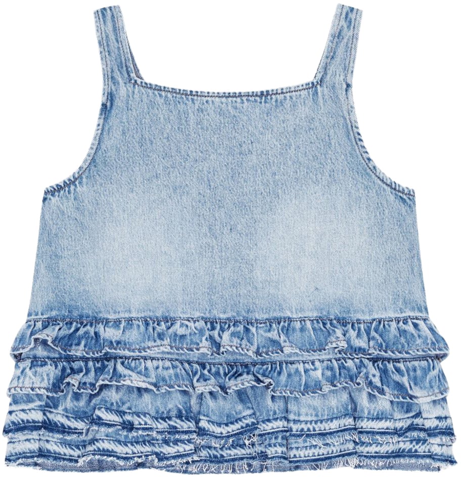 Ganni Top Clear Blue Blauw