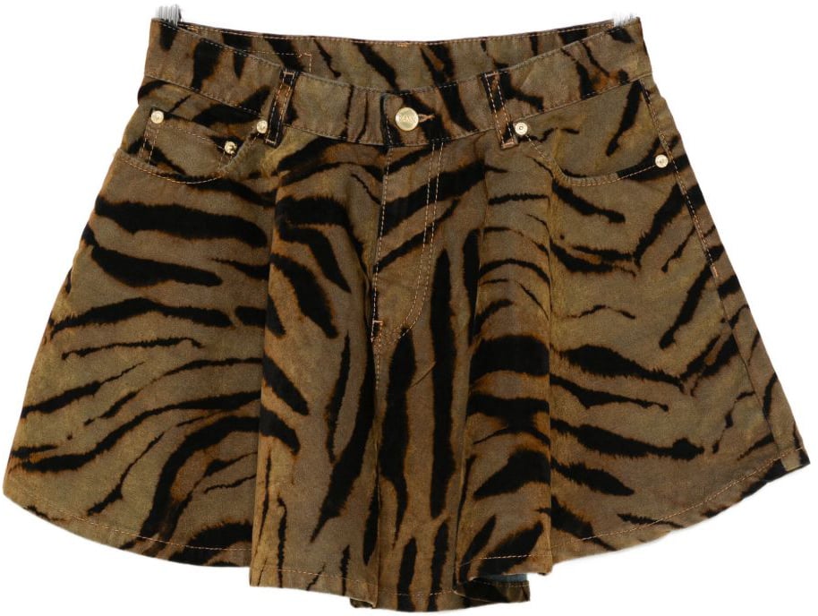 Ganni Skirts Kaki Bruin