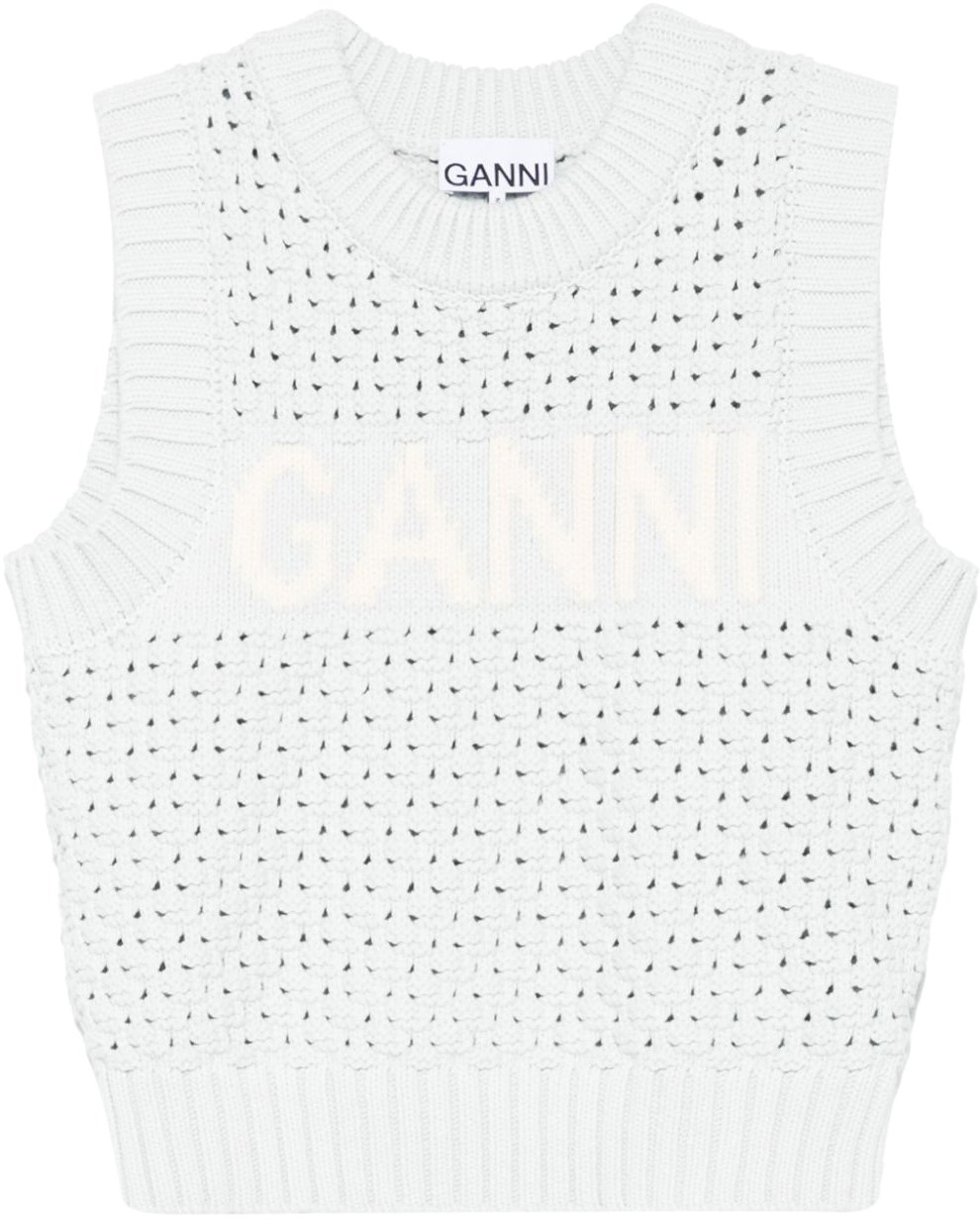 Ganni Sweaters White Wit