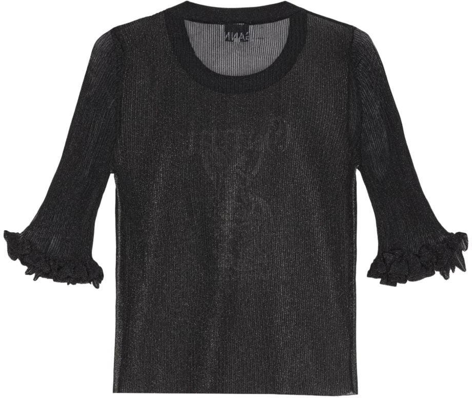 Ganni Sweaters Black Zwart