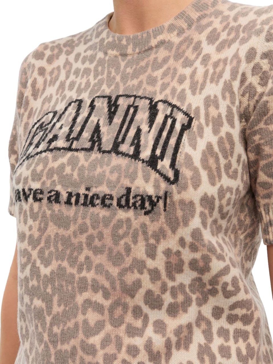 Ganni T-Shirts And Polos Brown Bruin