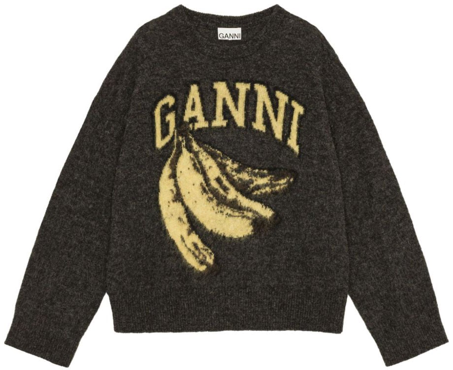 Ganni Sweaters Grey Grijs