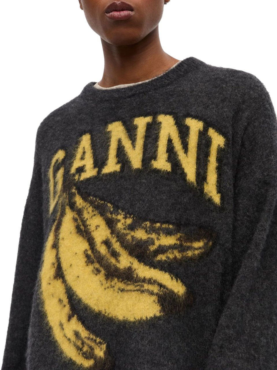 Ganni Sweaters Grey Grijs