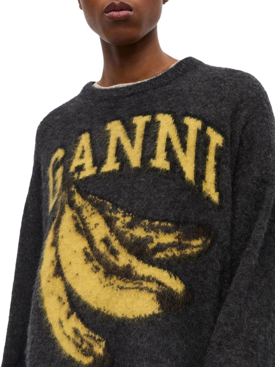 Ganni "Banana" sweater Zwart