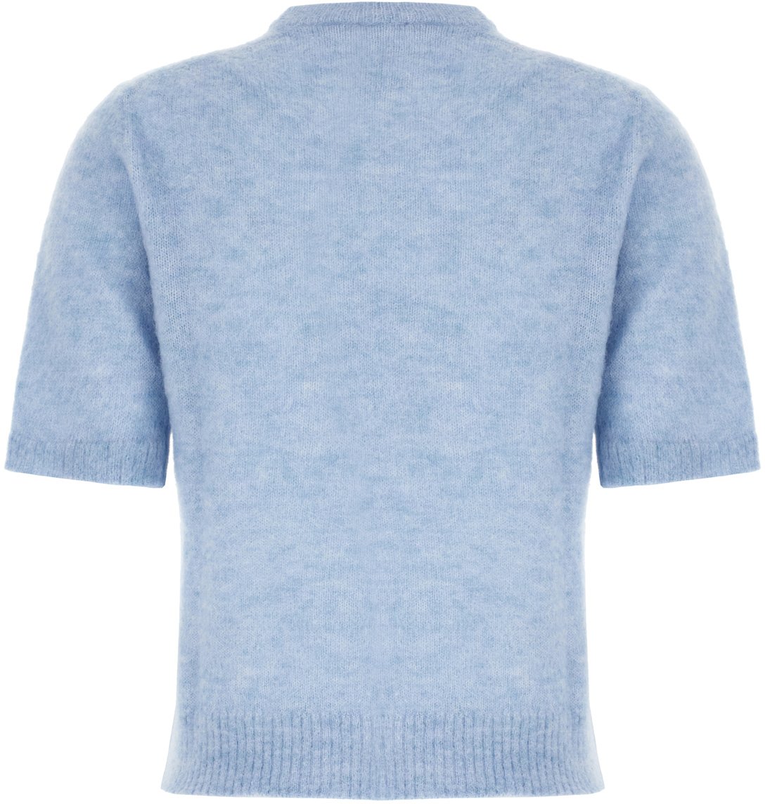Ganni Ganni Powder blue alpaca blend sweater Blauw
