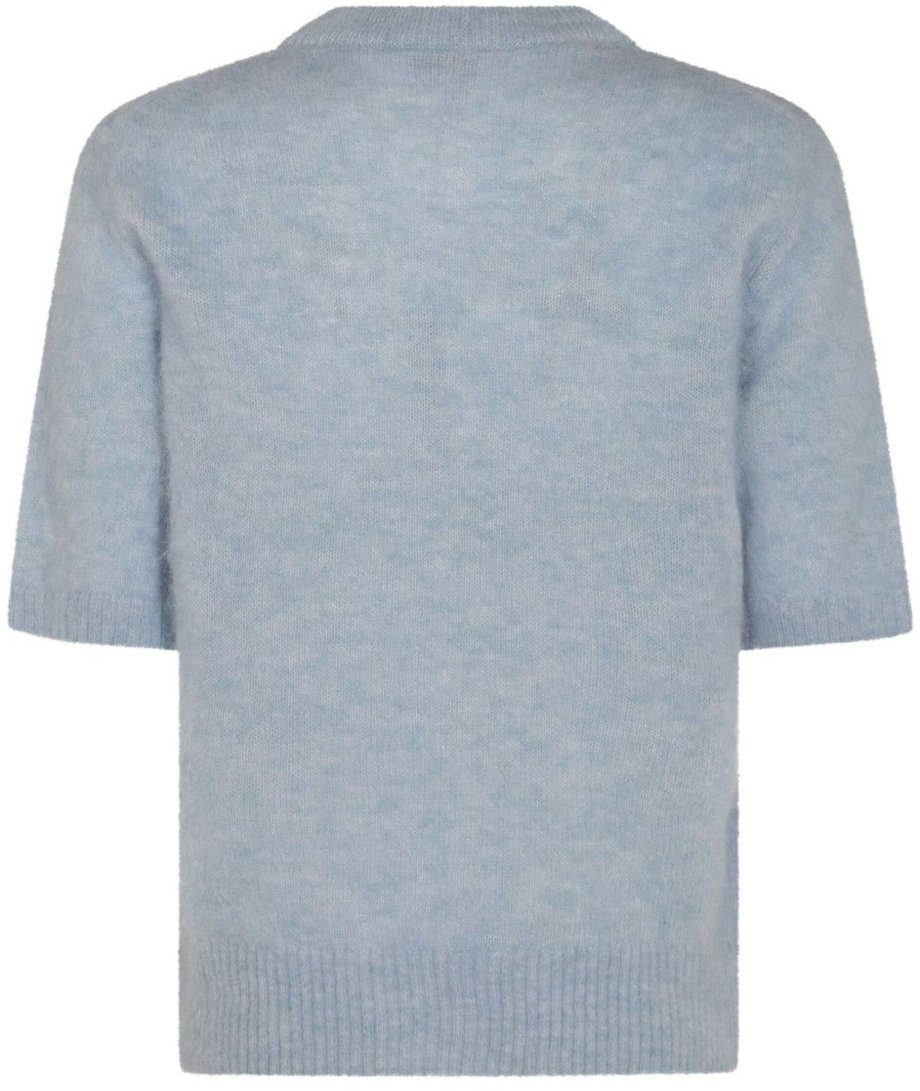 Ganni Ganni T-shirt E Polo Celeste Blauw