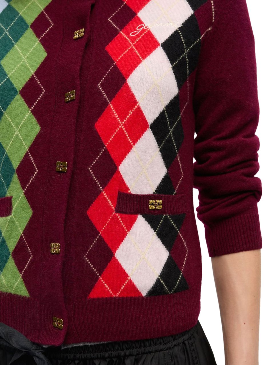 Ganni Ganni Maglie Bordeaux Rood