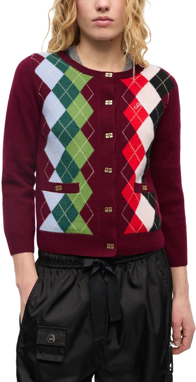 Ganni Ganni Maglie Bordeaux Rood