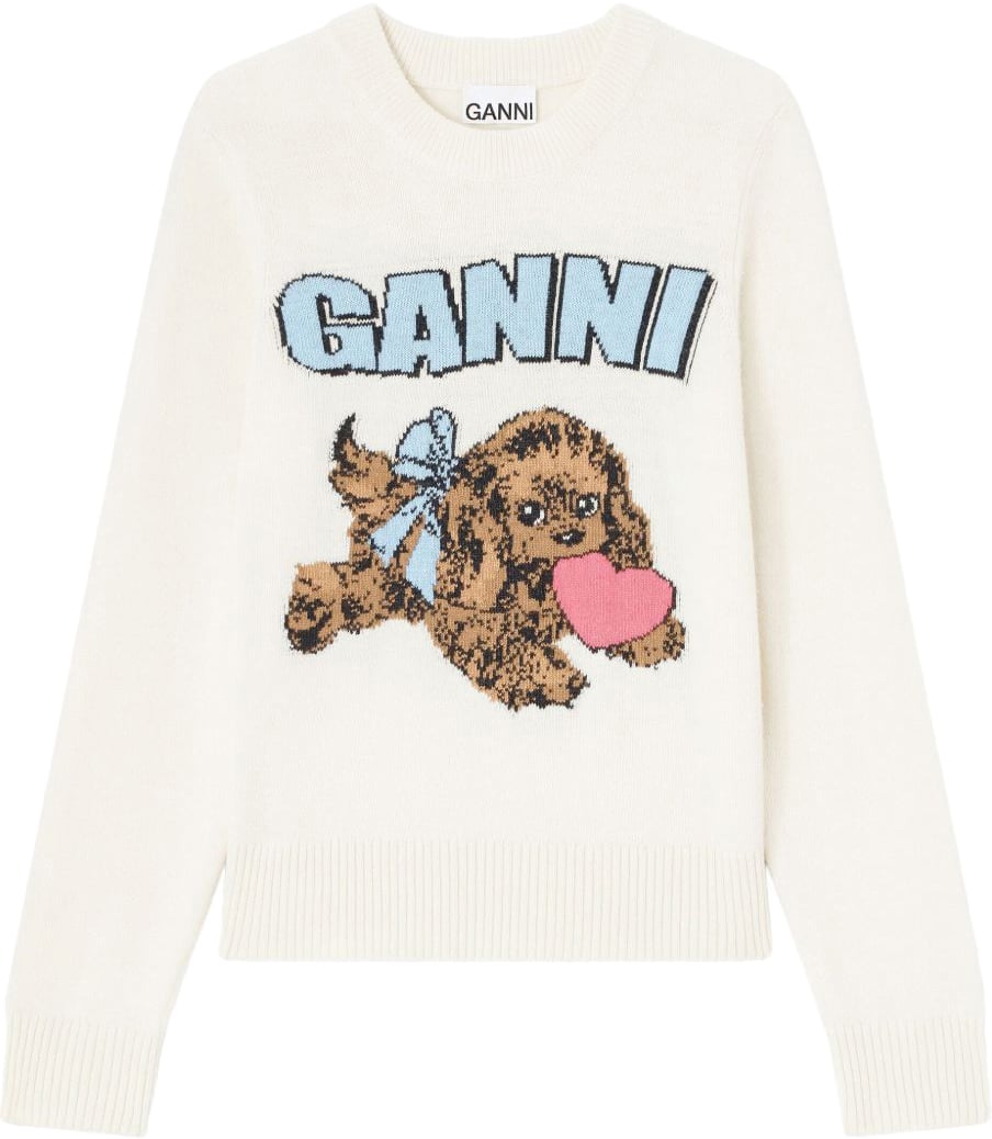 Ganni Sweaters Beige Beige