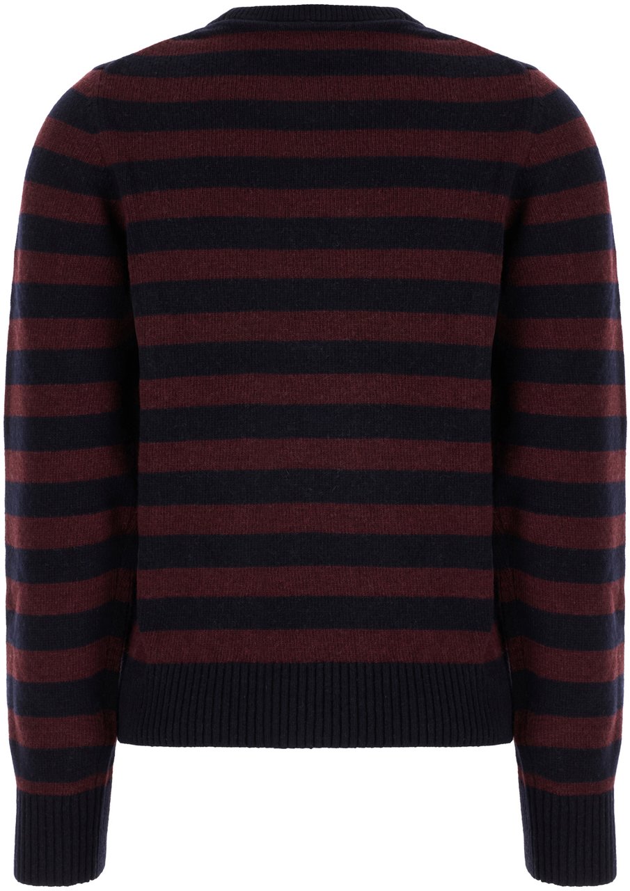 Ganni Embroidered wool blend sweater Divers