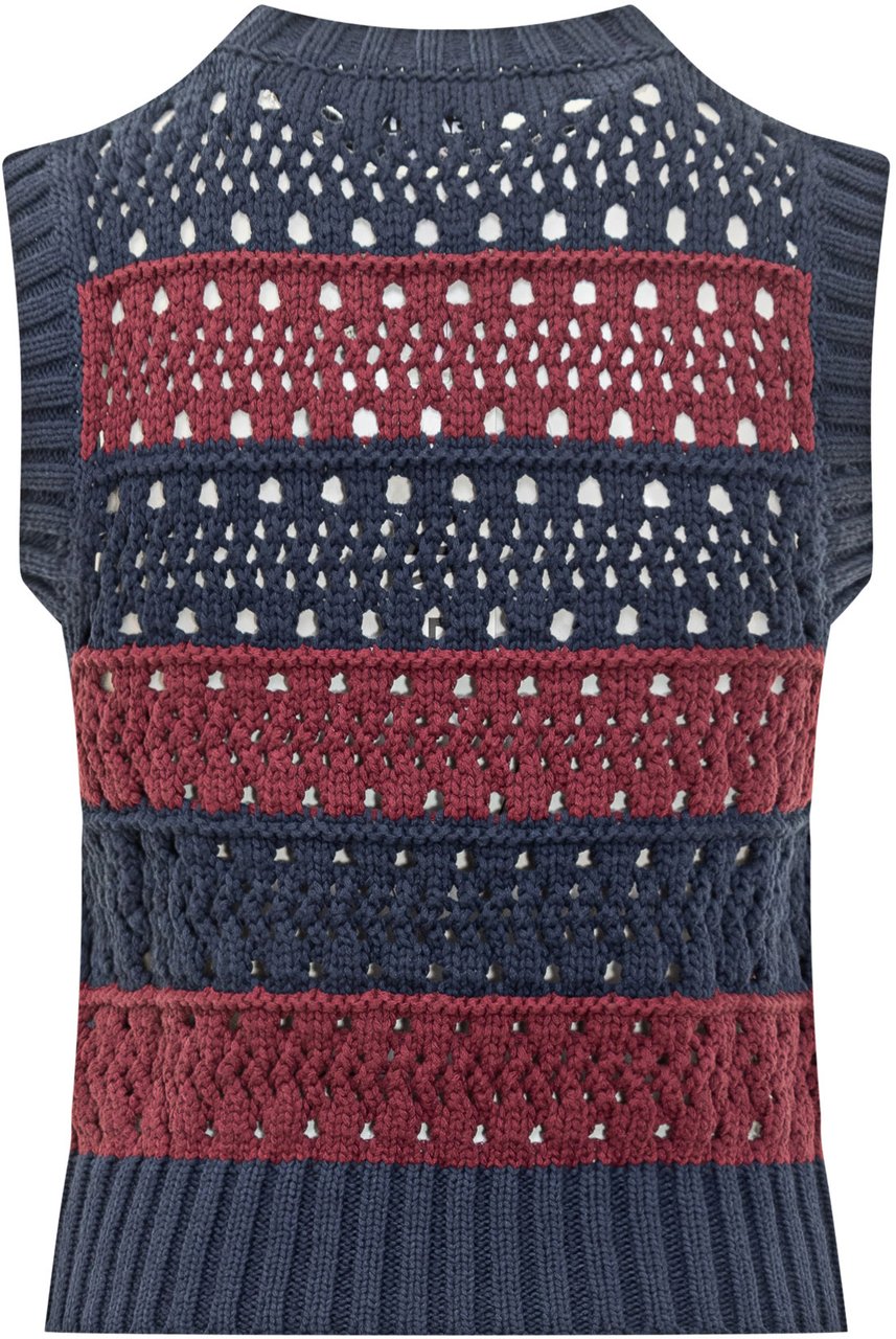 Ganni Gilet a Righe Divers