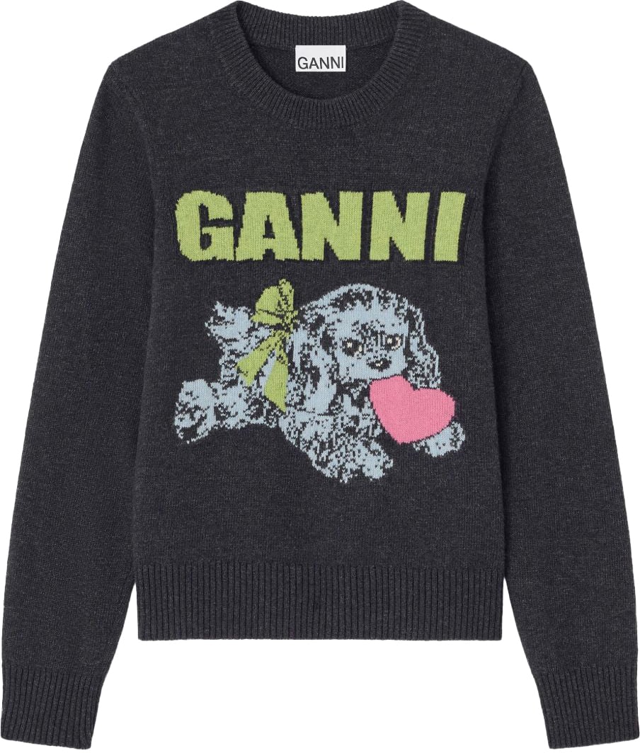 Ganni Sweaters Grey Grijs