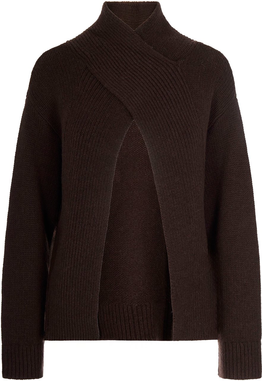Ganni Sweaters Shaved Chocolate Bruin