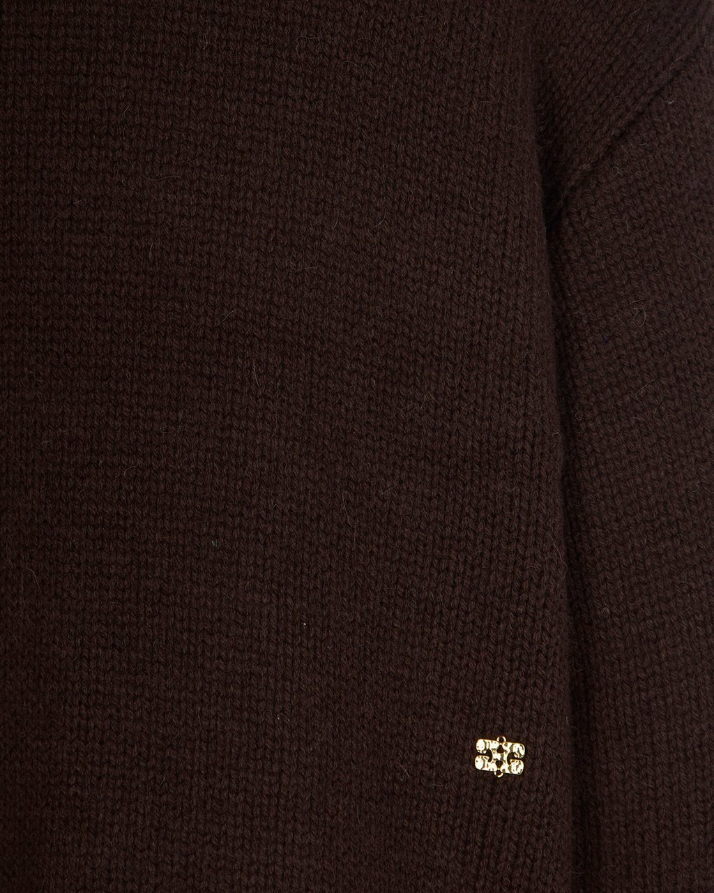 Ganni Sweaters Shaved Chocolate Bruin