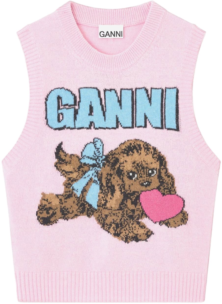 Ganni Sweaters Pink Roze