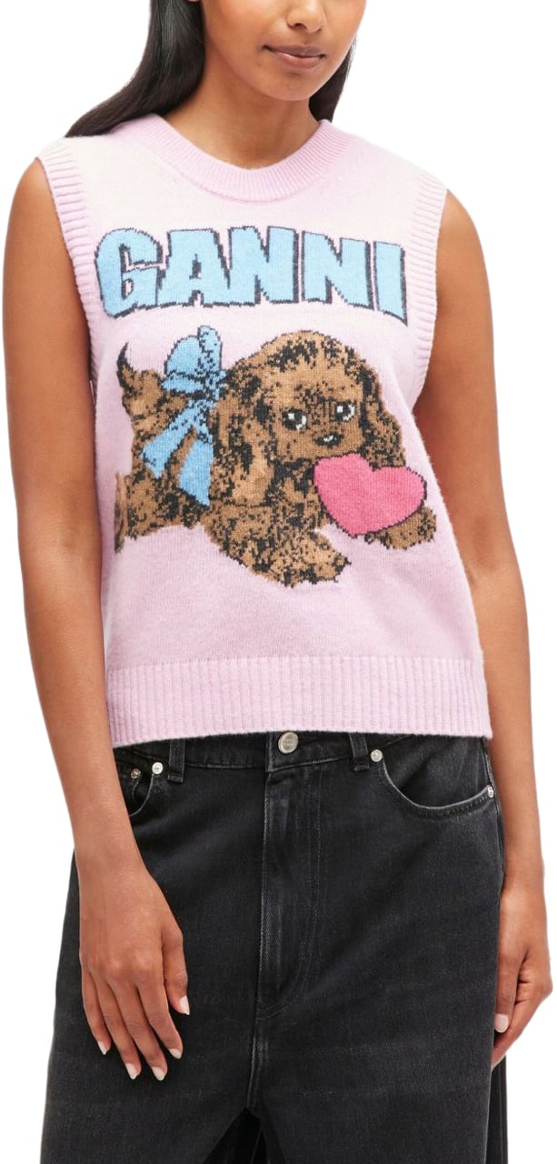 Ganni Sweaters Pink Roze